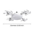 MREGB 2026 New E27 Socket Ceiling Fan Light - 2-In-1 Silent LED Fan with Remote Control, Energy-Saving Cooling & Lighting Combo for Home Bedroom