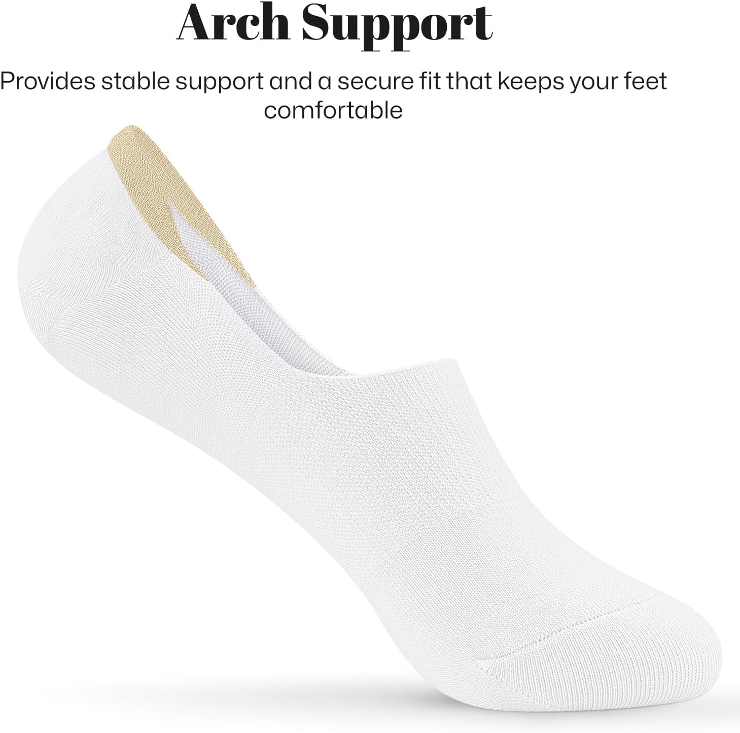 Wernies No Show Socks Women Low Socks Non Slip Flat Boat Line 4/8 Pairs